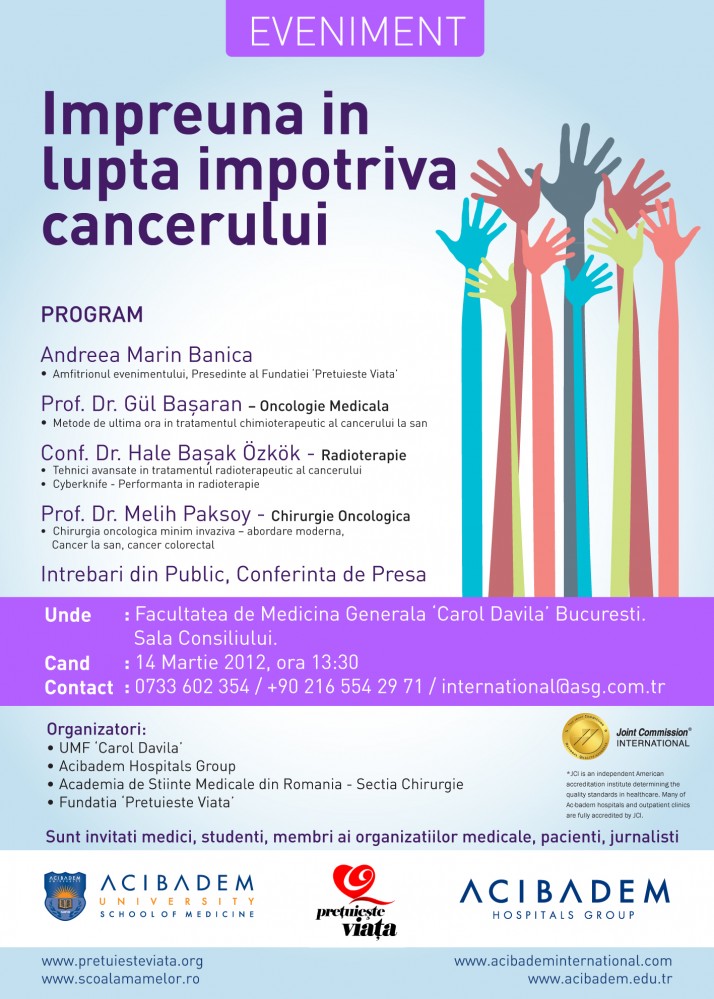 Eveniment - Impreuna in lupta impotriva cancerului