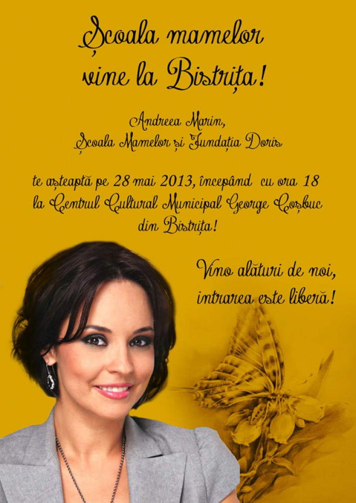 Scoala Mamelor vine la Bistrita Nasaud!