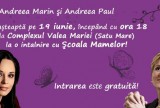 Satmarencele si osencele au intalnire cu Andreea Marin si Andreea Paul la Scoala Mamelor